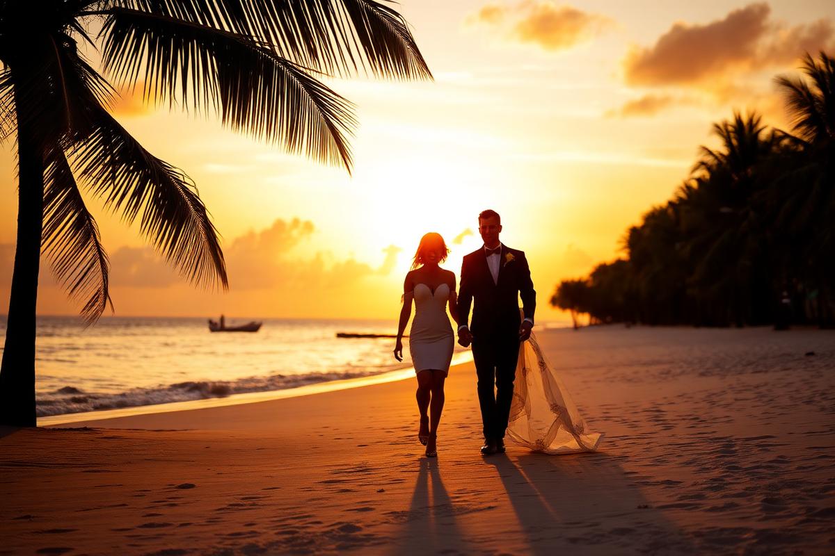 Couple at sunset
